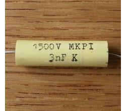 Kondensator 3 nF 1500 V axial ( MKPI )